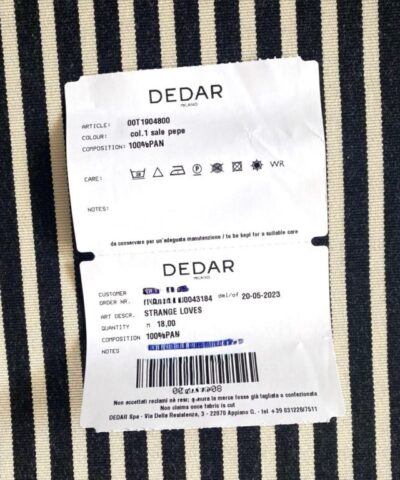 Dedar Milano Strange Loves 001 zwart creme