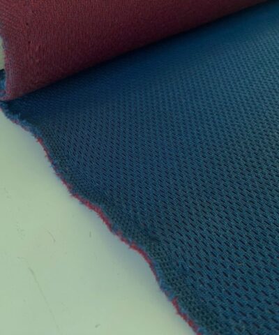 Kvadrat Febrik Plecto Harbor Red 0874 petrol blauw donker rood