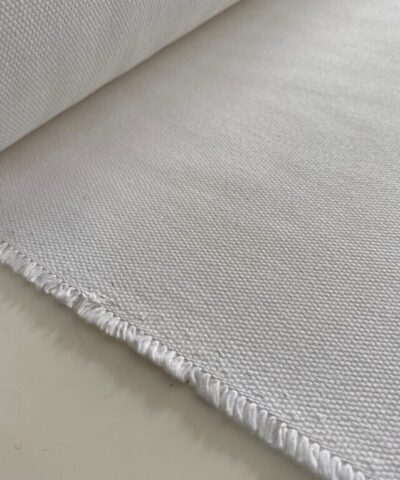 meubelstof linnen structuur wit