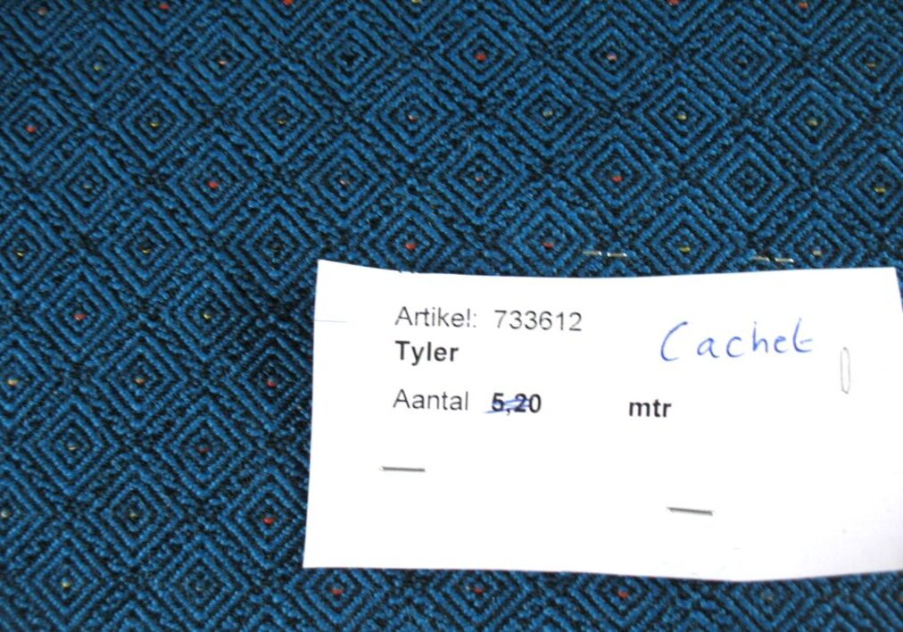 Verotex Tyler Cachet Collection blauw zwart ruitpatroon