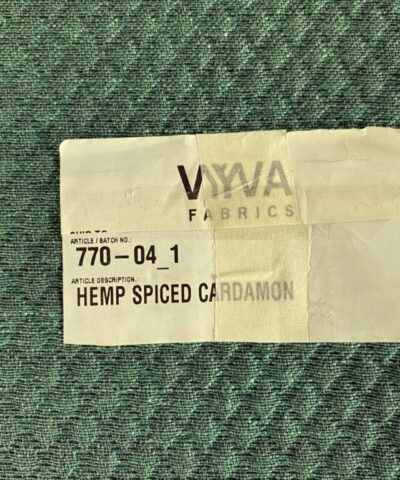Vyva Fabrics Hemp Spiced Cardamom groen grijs