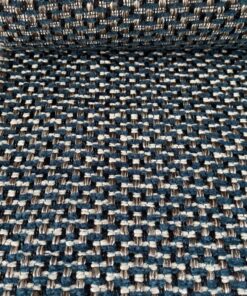 Casamance Flow Petrole petrol creme zilver bruin