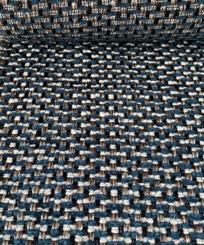 Casamance Flow Petrole petrol creme zilver bruin