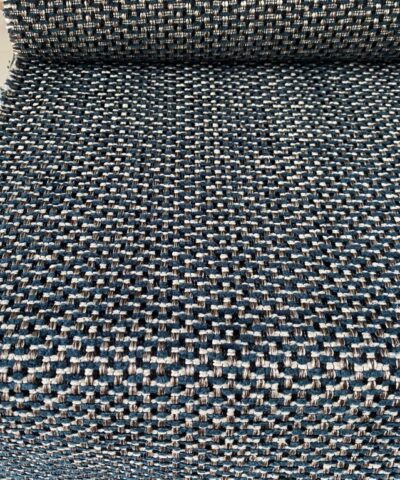 Casamance Flow Petrole petrol creme zilver bruin