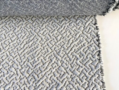 Kvadrat Vale 112 creme zwart 3-D patroon