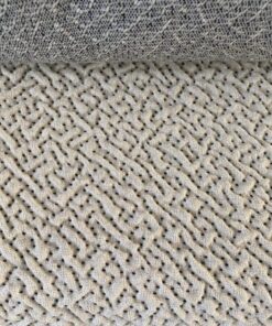 Kvadrat Vale 112 cream and black 3D pattern