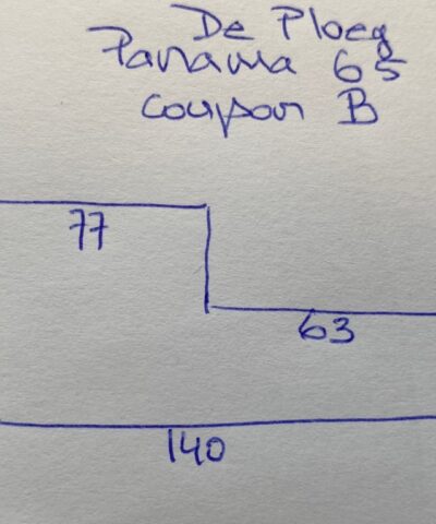 De Ploeg Panama 65 geel groen creme