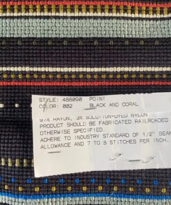Maharam Point 002 Black and Coral Paul Smith