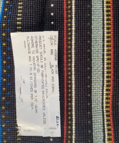 Maharam Point 002 Black and Coral Paul Smith