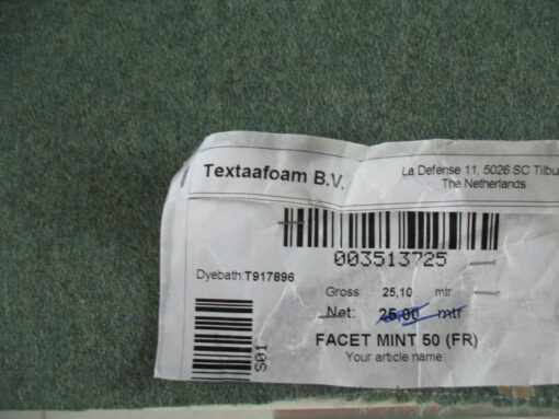 Textaafoam Facet 50 Mint groen