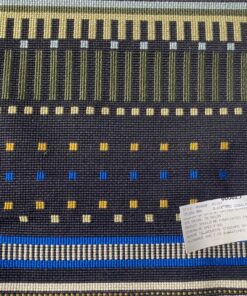 Maharam Point 004 Black and Cobalt black blue