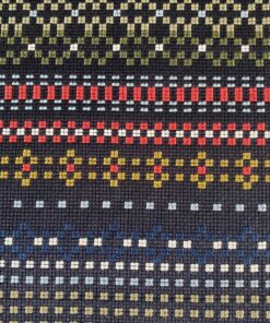 Maharam Point 005 Black and Khaki zwart Paul Smith