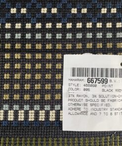Maharam Point 005 Black and Khaki zwart Paul Smith