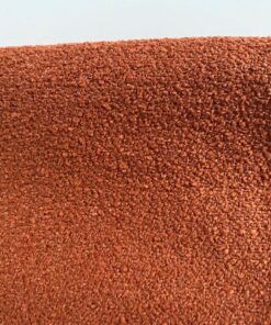 meubelstof bouclé burnt orange bruin oranje