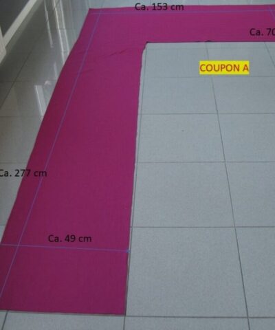 meubelstof vilt wol cyclaam roze coupon A