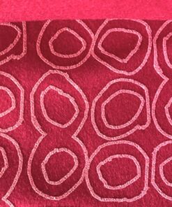 Kvadrat wool felt, Cyclamen with pink circles