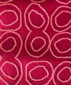 Kvadrat wool felt, Cyclamen with pink circles
