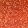 meubelstof batik oranje creme