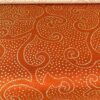 meubelstof batik oranje creme