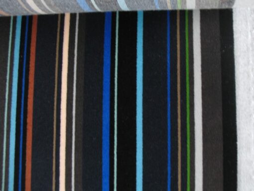 Maharam Velvet Stripe 006 Charcoal