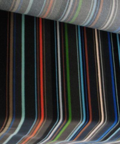 Maharam Velvet Stripe 006 Charcoal