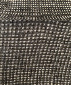 Furniture fabric black beige checked
