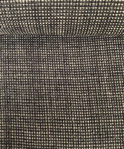 meubelstof zwart beige geblokt