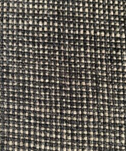 Furniture fabric black beige checked