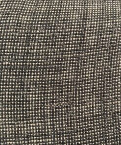 Furniture fabric black beige checked
