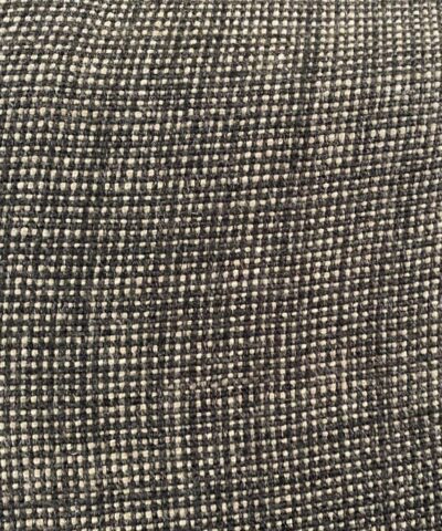 meubelstof zwart beige geblokt