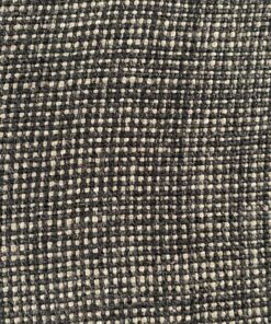 Furniture fabric black beige checked