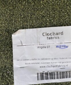 Clochard Fabrics Angola 07 groen bouclé
