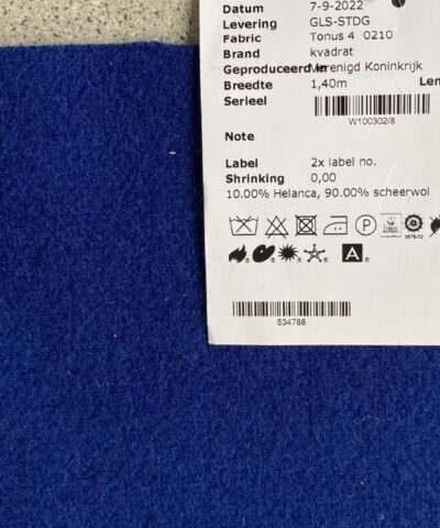 Kvadrat Tonus 4 210 koningsblauw