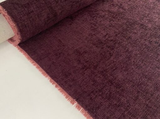 Designers Guild Bilbao Plum wijnrood zilver roze