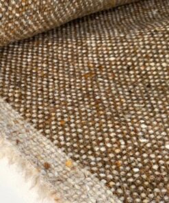 Retro meubelstof creme camel oranje geel bruin