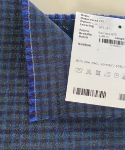 Kvadrat Recheck 875 blauw groen geruit