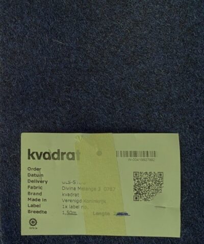 Kvadrat Divina Melange 3 787 blauw zwart