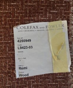 Colefax & Fowler Larsen Remi Wood bruin creme bouclé patroon