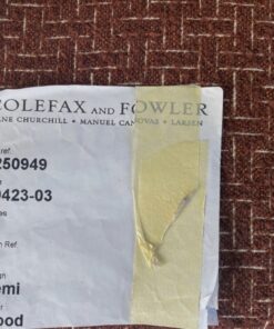 Colefax & Fowler Larsen Remi Wood bruin creme bouclé patroon