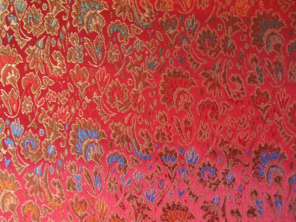 Chinees bloemen patroon rood