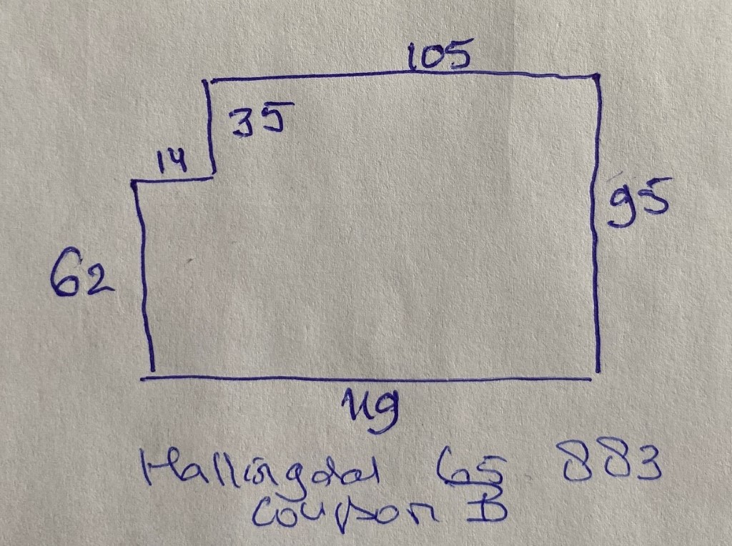 Kvadrat Hallingdal 65 883 groen koningsblauw coupon B