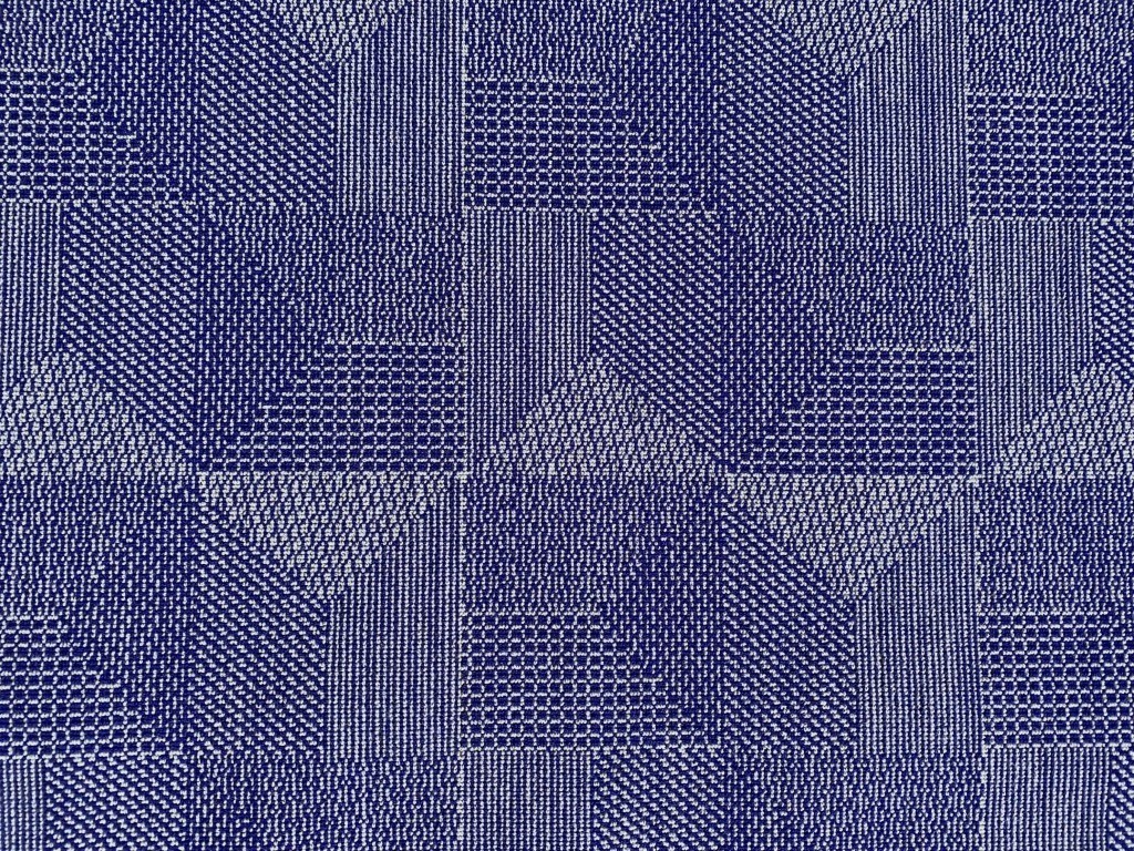 Kvadrat Crystal Field 753 kobaltblauw grijs patroon