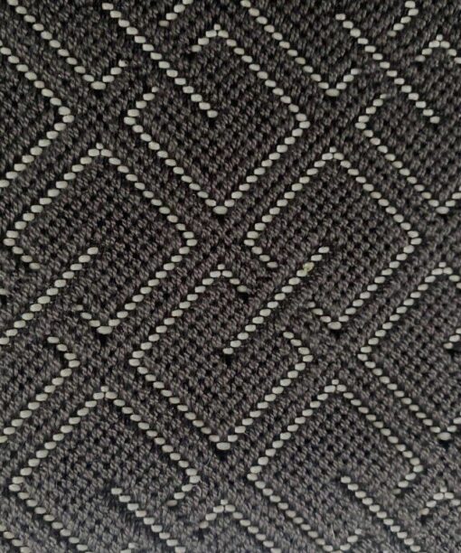 Kvadrat Sahco Grid 0010 grijs roomwit geometrisch patroon