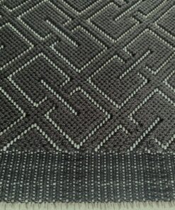 Kvadrat Sahco Grid 0010 grijs roomwit geometrisch patroon