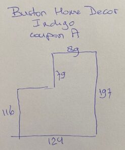 Burton Home Decor Indigo blauw roomwit coupon A