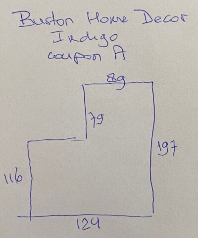 Burton Home Decor Indigo blauw roomwit coupon A