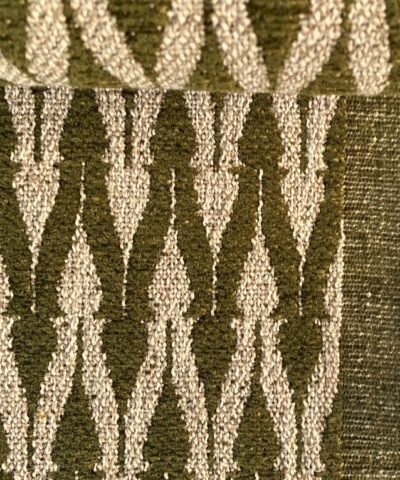 Clochard Fabrics Fiore 02 groen beige motief