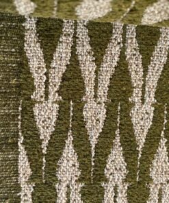 Clochard Fabrics Fiore 02 groen beige motief