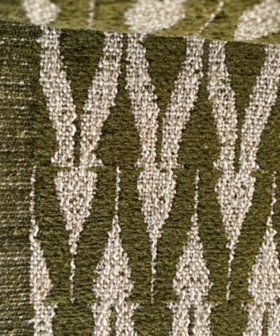 Clochard Fabrics Fiore 02 groen beige motief