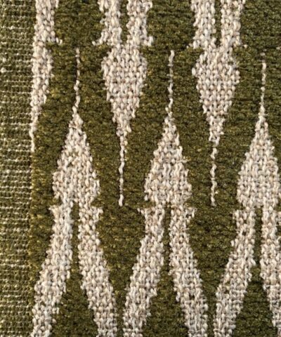 Clochard Fabrics Fiore 02 groen beige motief